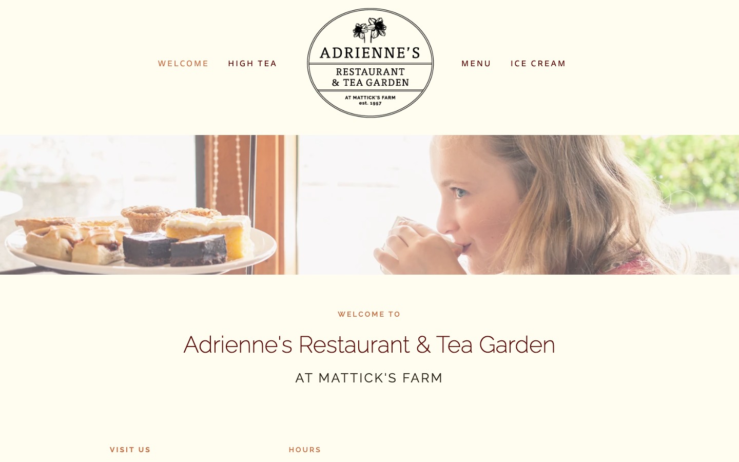 The current homepage